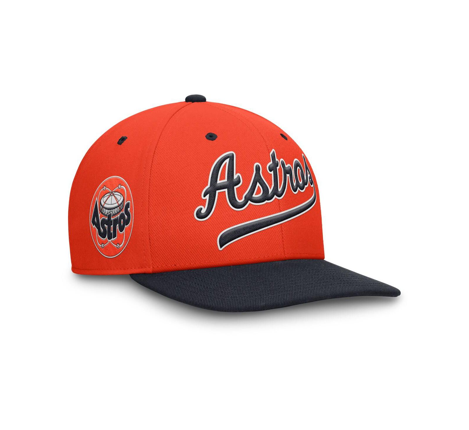 Мужская кепка Nike Orange/Navy Houston Astros Cooperstown Collection Pro Performance Snapback
