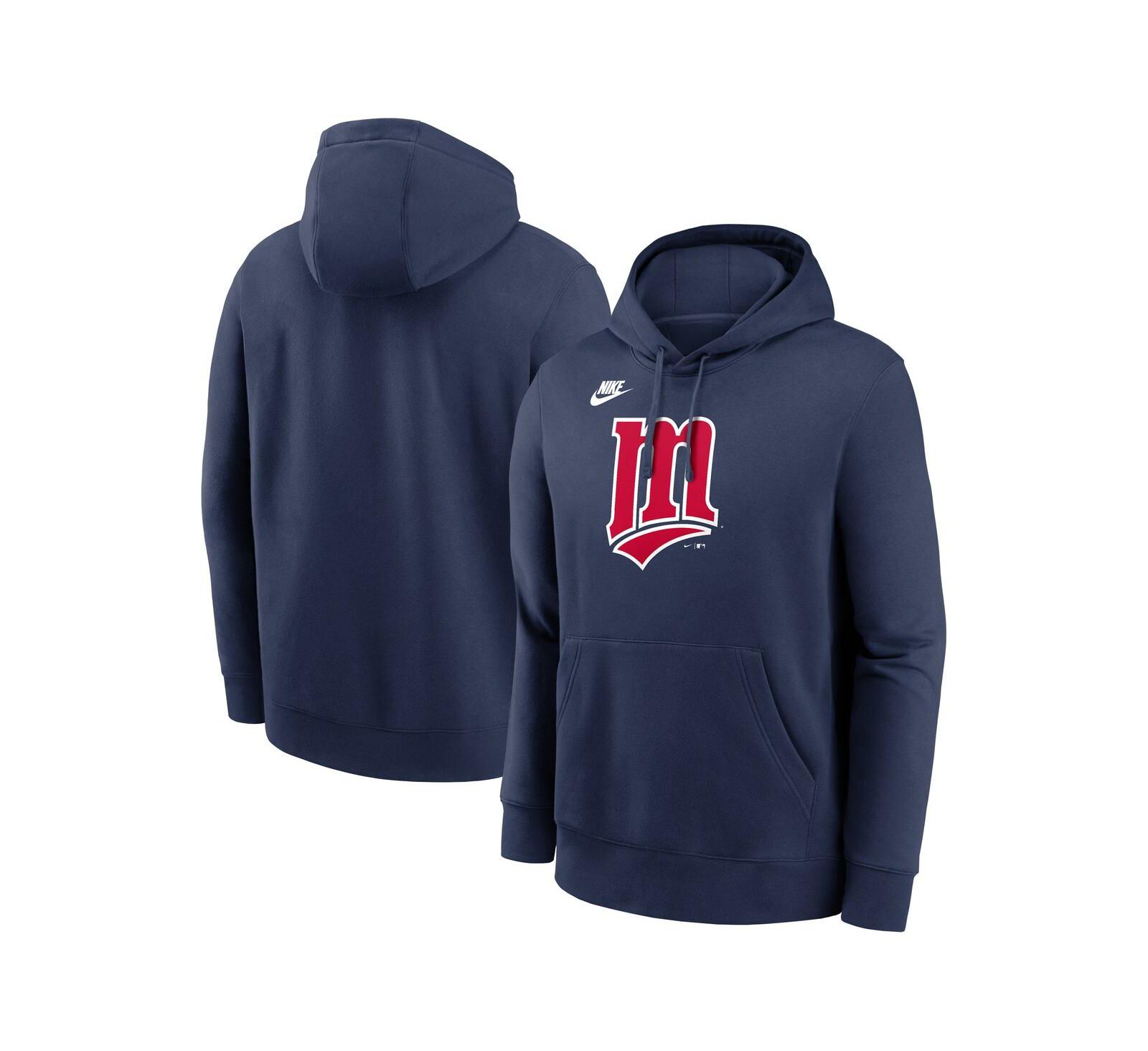 Nike Мужское худи Nike Cooperstown Collection Logo Club с логотипом Minnesota Twins, темно-синий