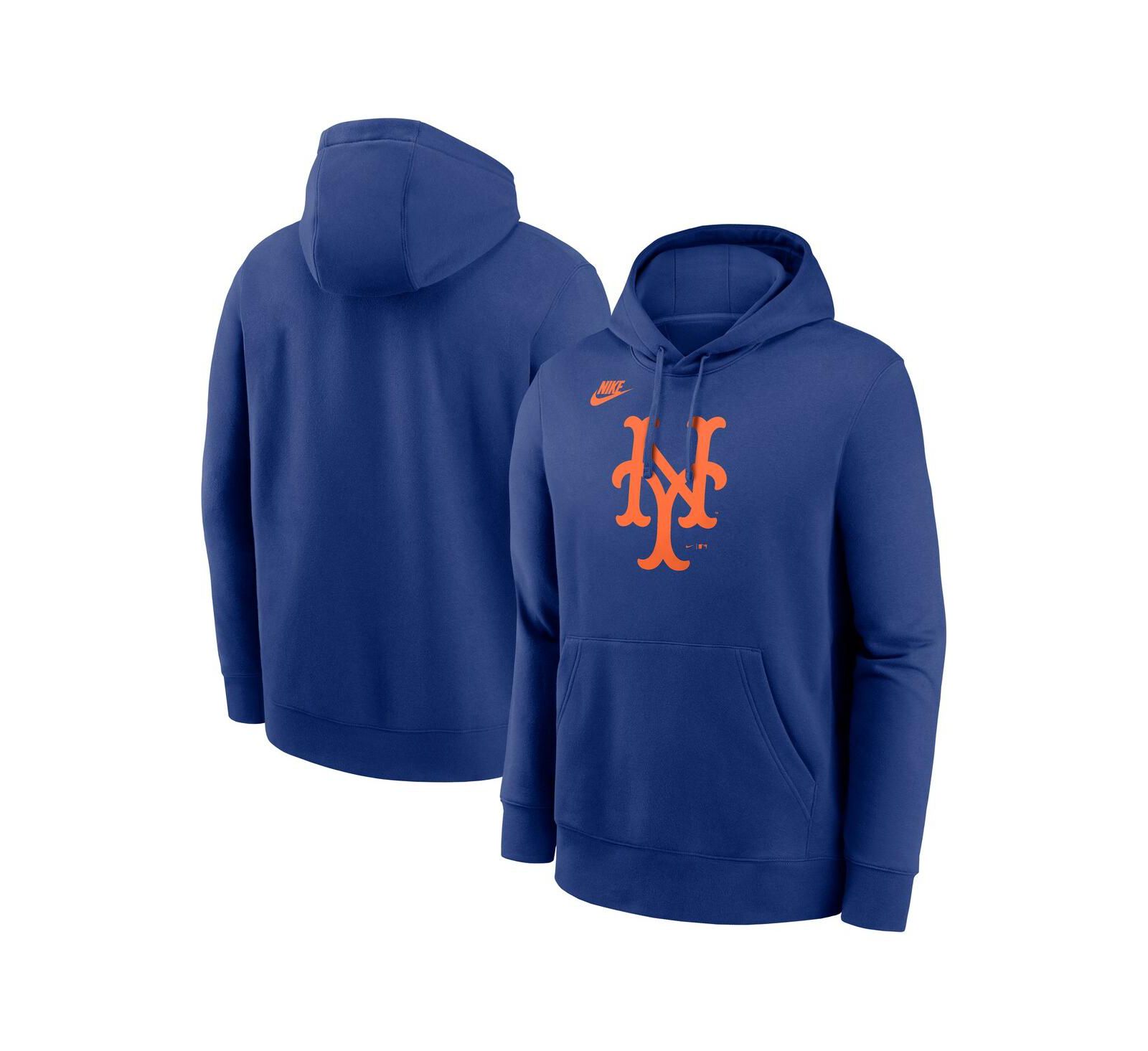 Мужское худи Nike Royal New York Mets Cooperstown Collection Logo Club Pullover