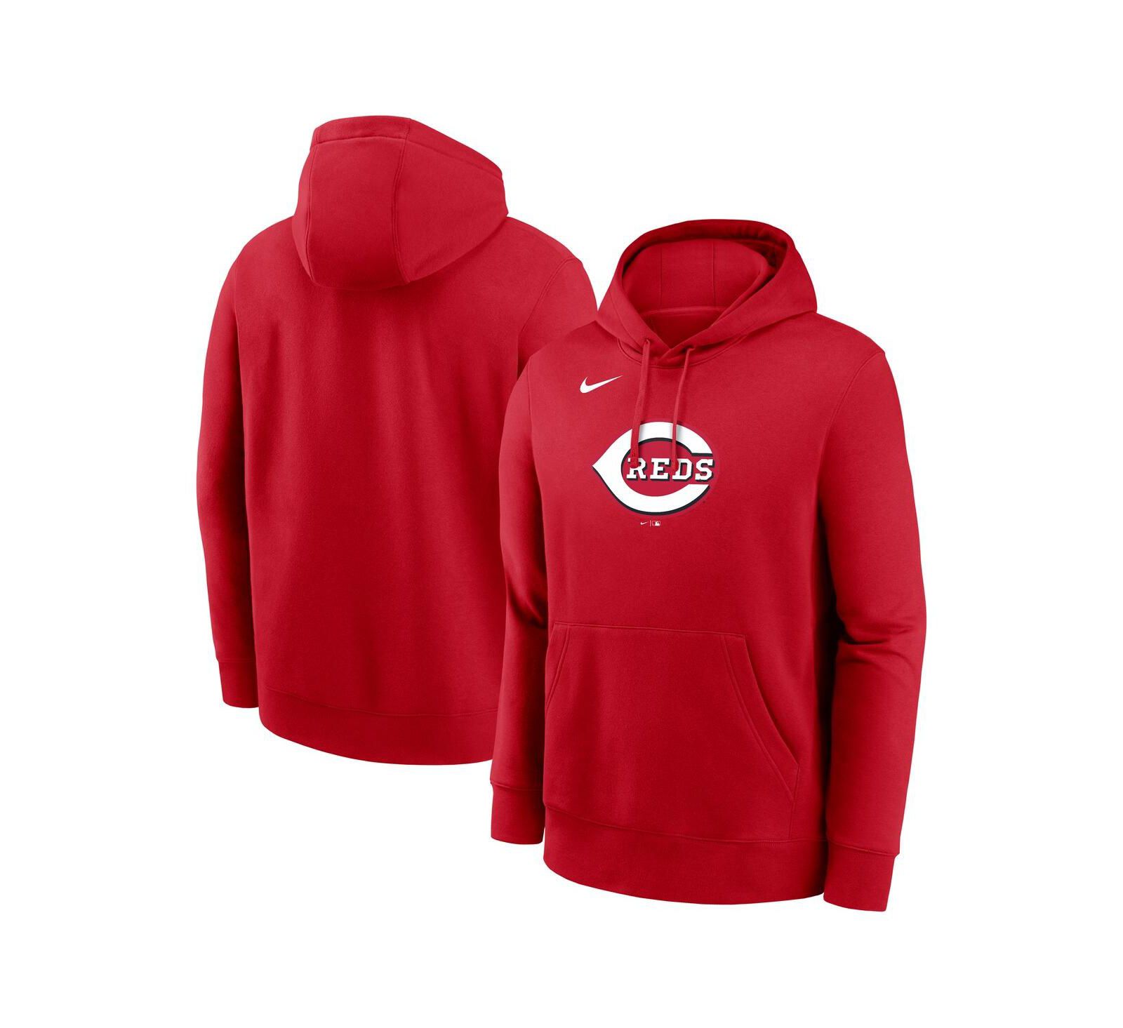 Мужское худи Nike Club Fleece с логотипом Cincinnati Reds, цвет Red