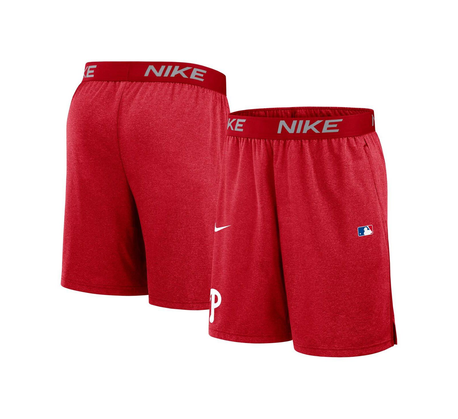 Nike Men's Red Philadelphia Phillies Authentic Collection Performance Knit Shorts