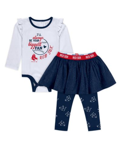 WEAR by Erin Andrews Girls Baby Boys and Girls 3-Piece Boston Red Sox Tutu Set