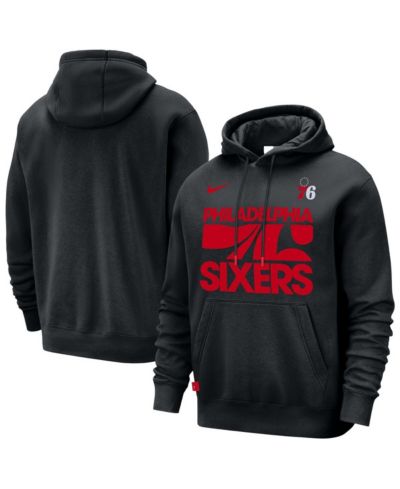 Nike Мужское худи Philadelphia 76ers Courtside Club Pullover, Black