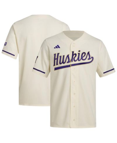 Мужская бейсбольная джерси Adidas Washington Huskies Replica Cream