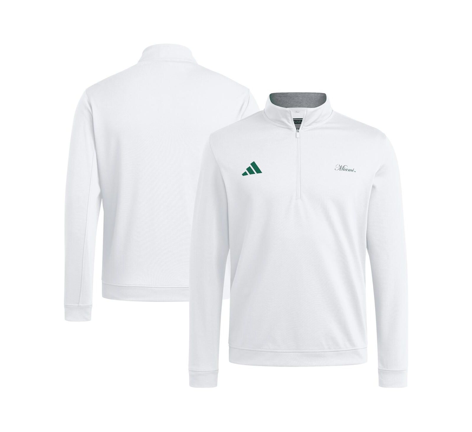 Мужская куртка adidas Miami Hurricanes с молнией на четверть