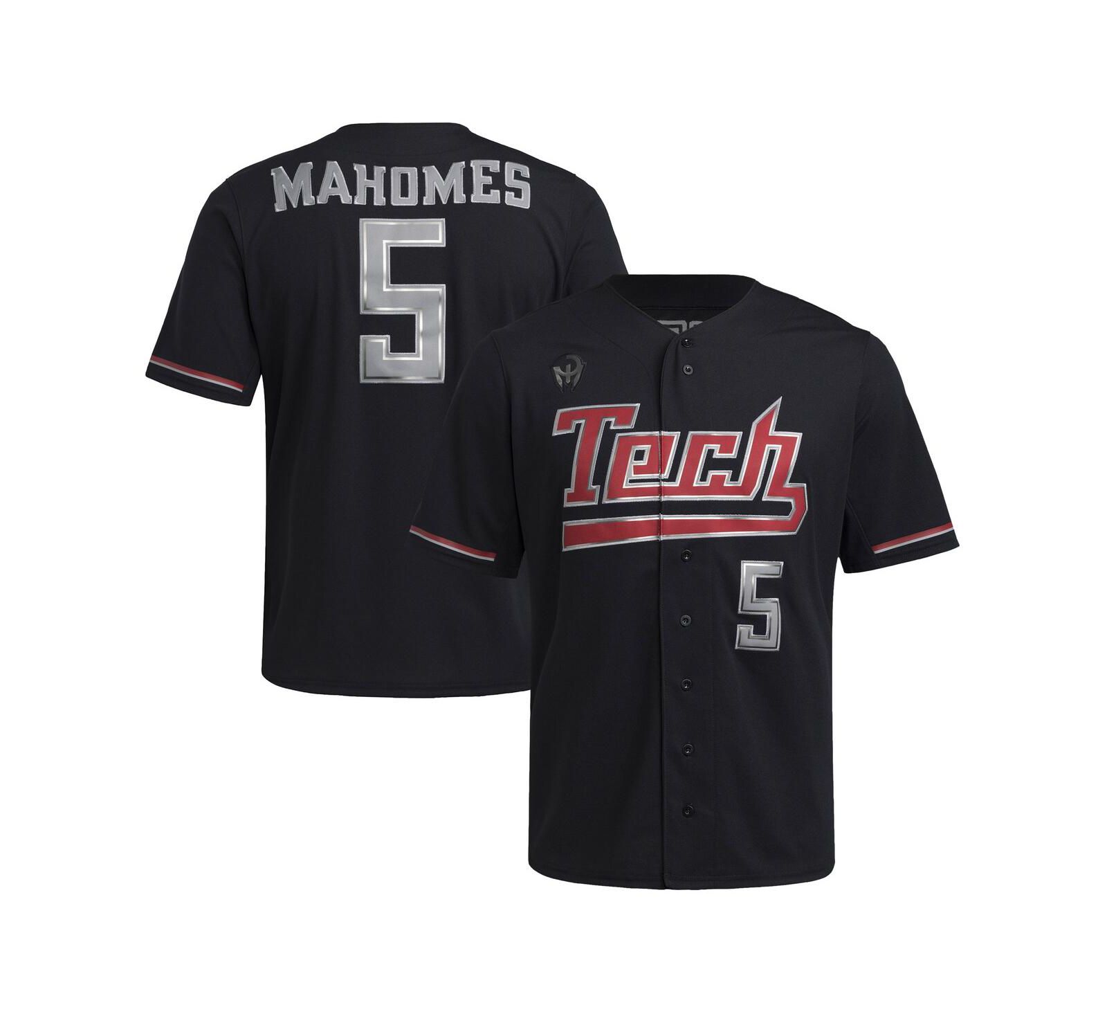 Мужская реплика бейсбольной джерси adidas Patrick Mahomes Black Texas Tech Red Raiders