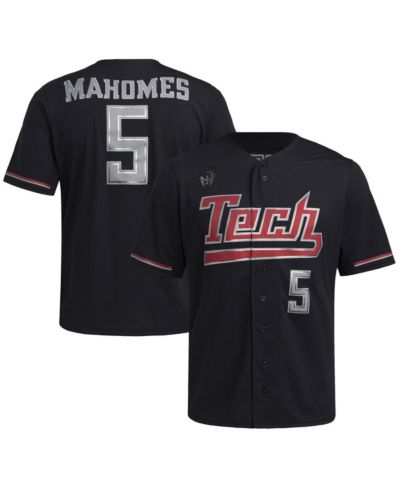 Мужская реплика бейсбольной джерси adidas Patrick Mahomes Black Texas Tech Red Raiders