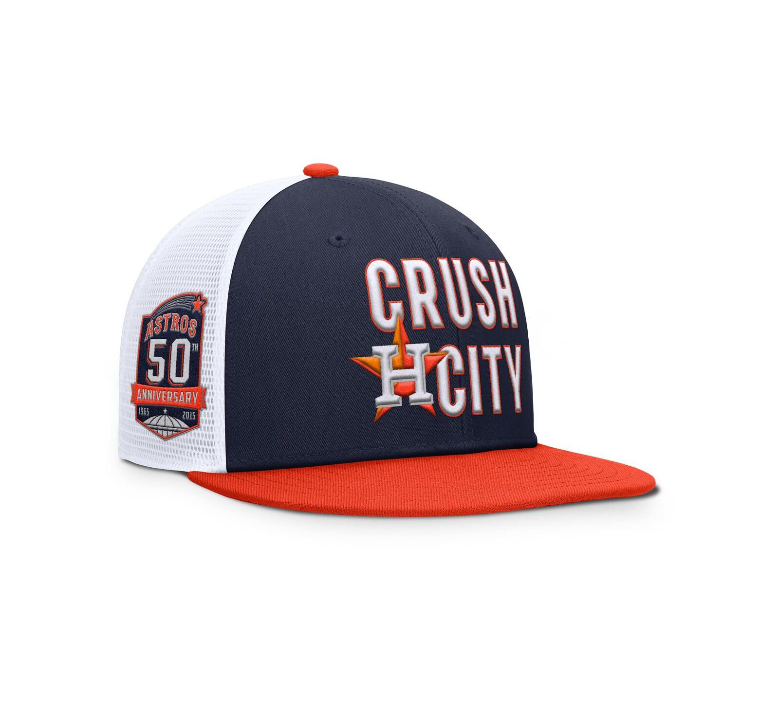 Мужская кепка Nike Navy/Orange Houston Astros Pro Performance Trucker Snapback
