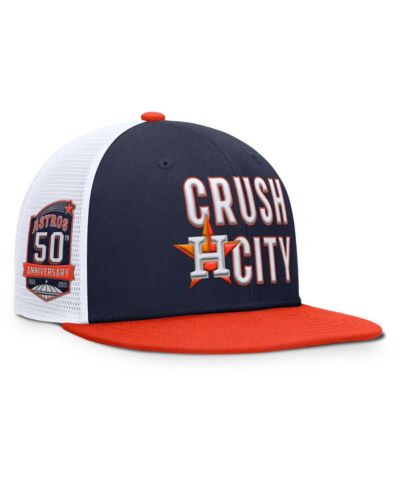 Мужская кепка Nike Navy/Orange Houston Astros Pro Performance Trucker Snapback