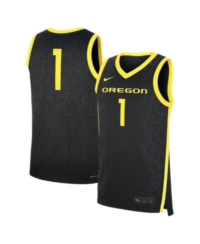 Мужская джерси Nike 1 Black Oregon Ducks Alternate Replica Jersey