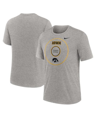 Nike Men's Heather Gray Iowa Hawkeyes Campus Local Tri-Blend T-Shirt