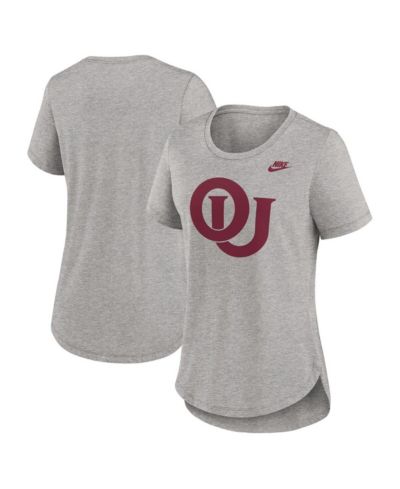 Nike Женский футболка Heather Gray Oklahoma Sooners Legacy Tri-Blend