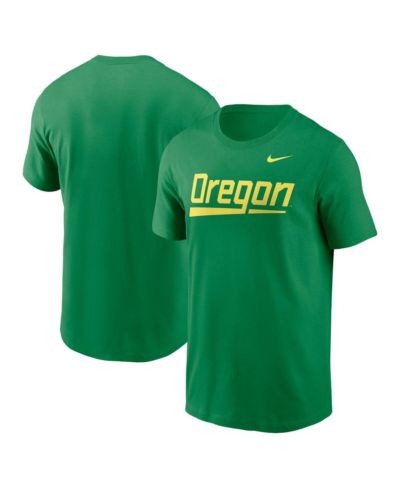 Мужская футболка Nike Green Oregon Ducks Baseball Wordmark