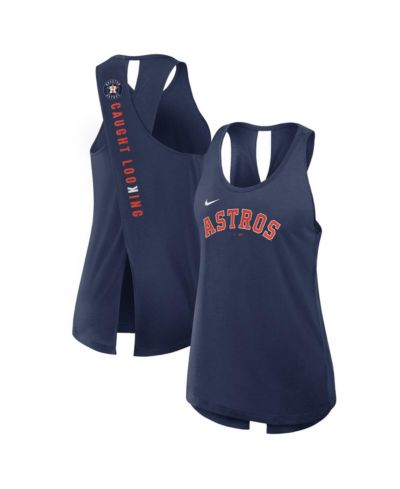 Nike Женский синий майка Nike Houston Astros Crisscross Performance