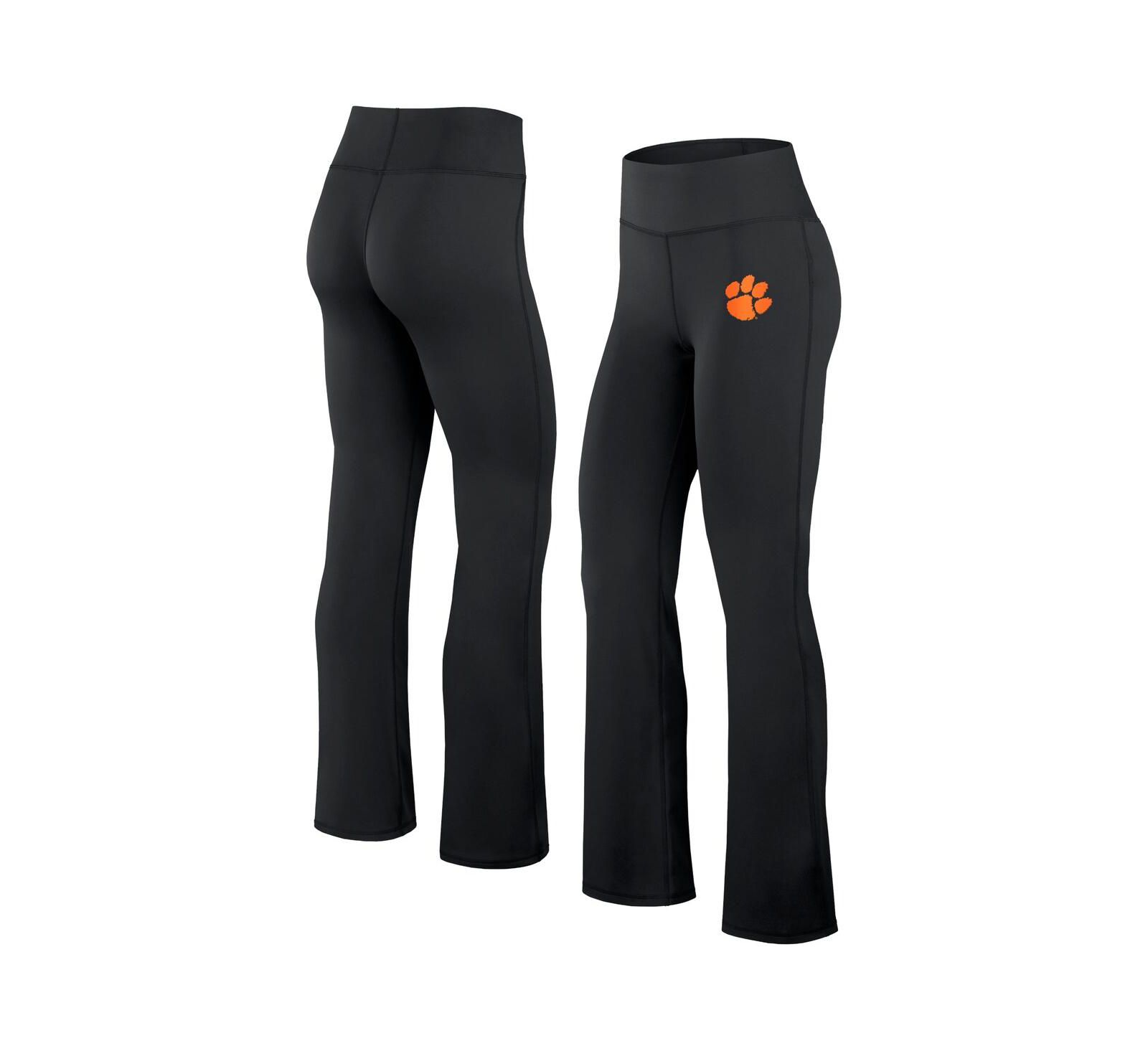 Fanatics Women's Black Clemson Tigers Training Camp Maxed Out Flare Leggings