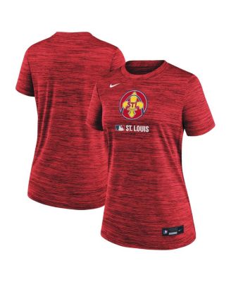 Nike Женский Red St. Louis Cardinals Authentic Collection City Connect Velocity Performance T-Shirt