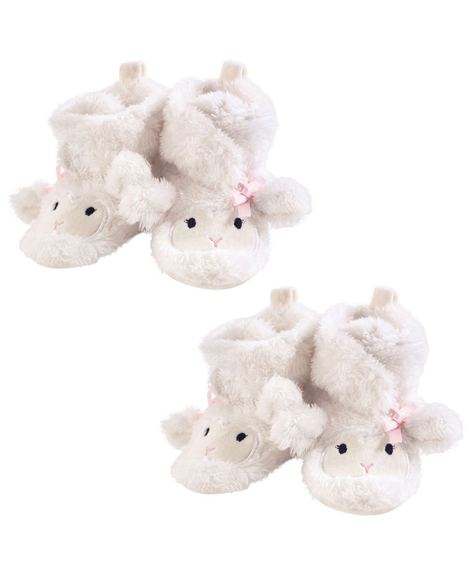 Hudson Baby Cozy Animal Face Fleece and Sherpa Booties