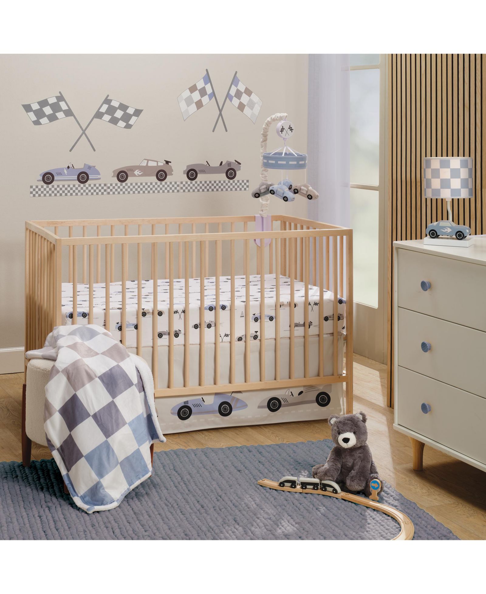 Lambs & Ivy Lambs and Ivy Little Racer комплект постельного белья для кроватки 3 шт