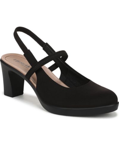 LifeStride Women's Evoke Block Heel Slingback Pumps