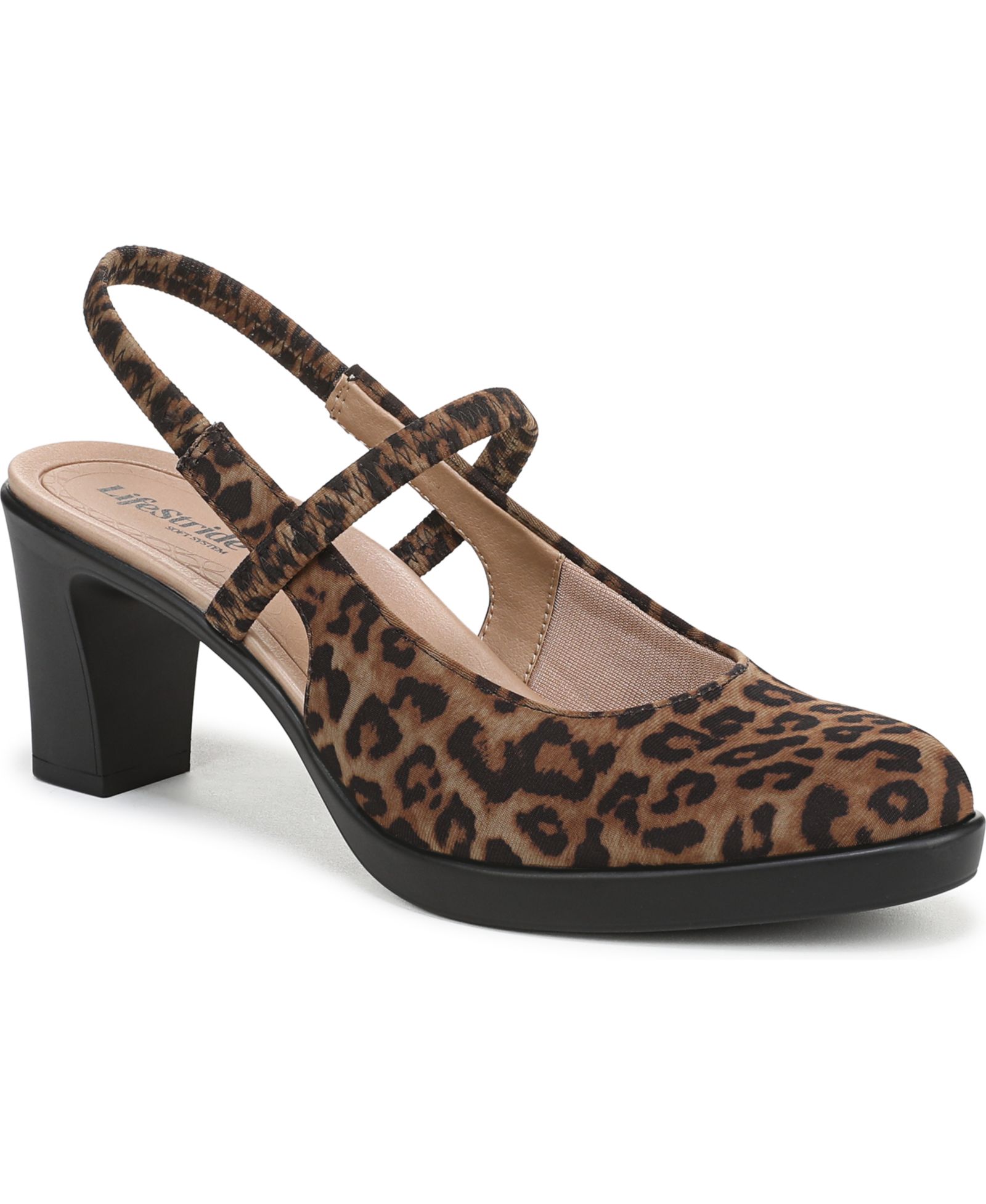 LifeStride Women's Evoke Block Heel Slingback Pumps