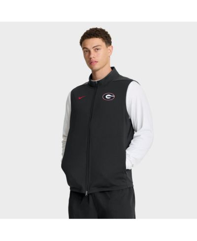 Nike Мужская черная жилетка Georgia Bulldogs Primetime Victory Performance Full-Zip