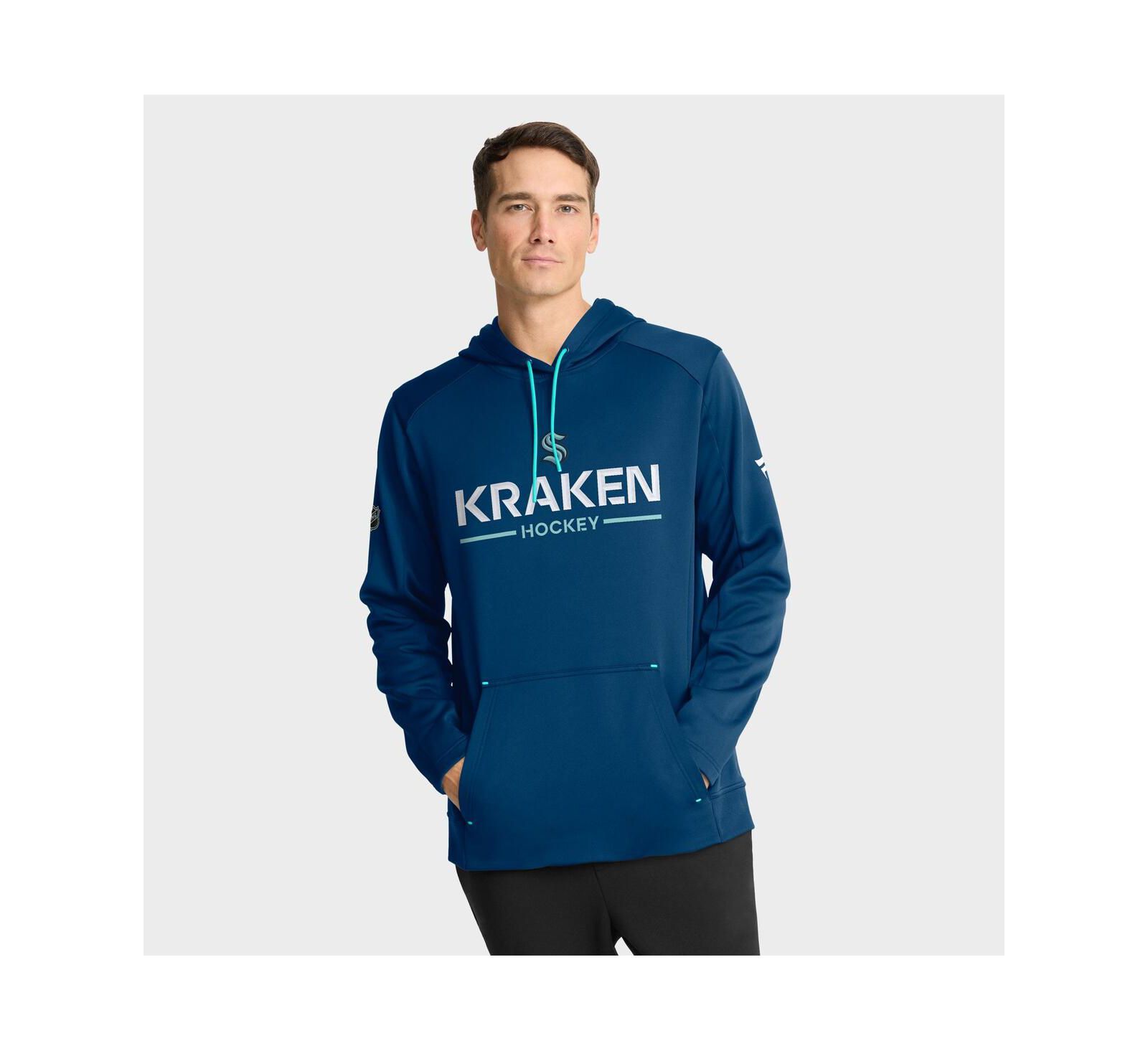 Fanatics Мужское худи Seattle Kraken Authentic Pro Rink, темно-синий