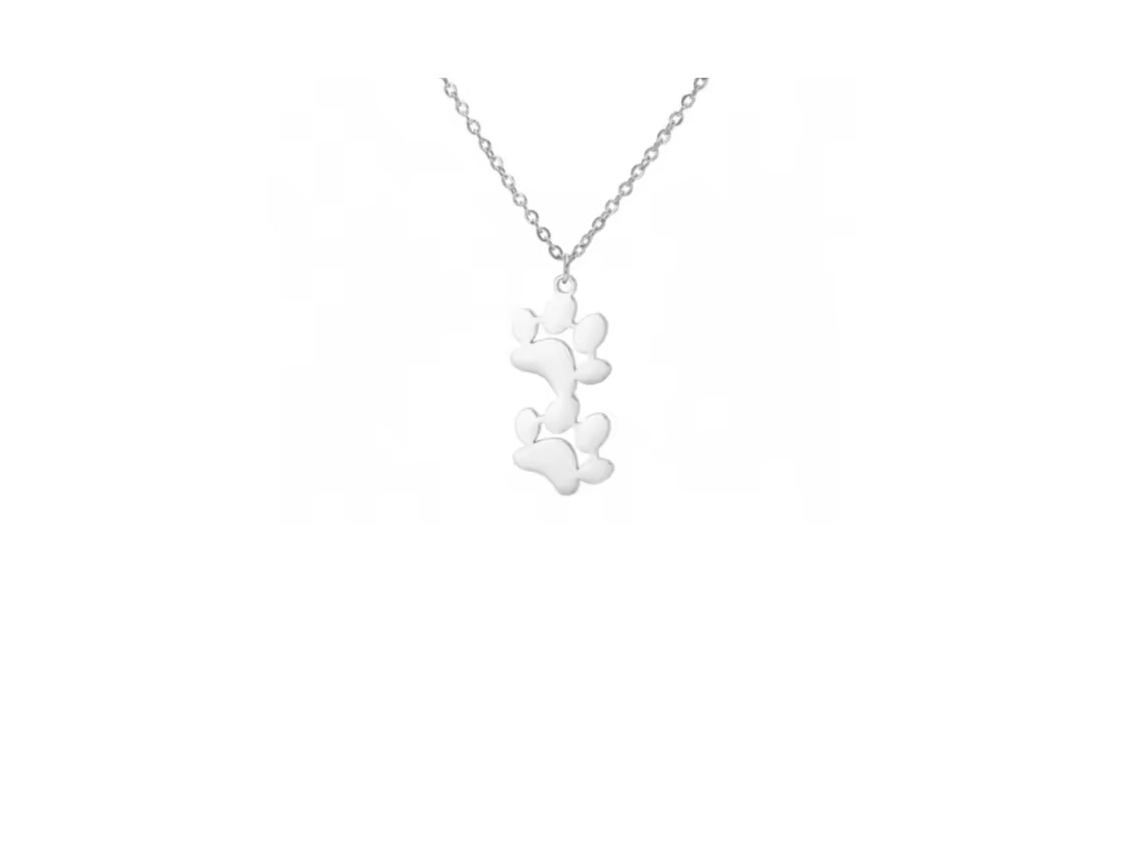 Ожерелье EverPaw Double Paw Print