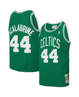 Mitchell & Ness Men's Brian Scalabrine Kelly Green Boston Celtics 2007/08 Hardwood Classics Swingman Jersey