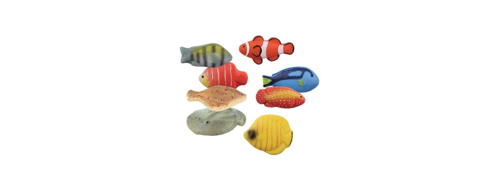 Набор камней для сенсорных игр Yellow Door Stones: Colorful Fish Set