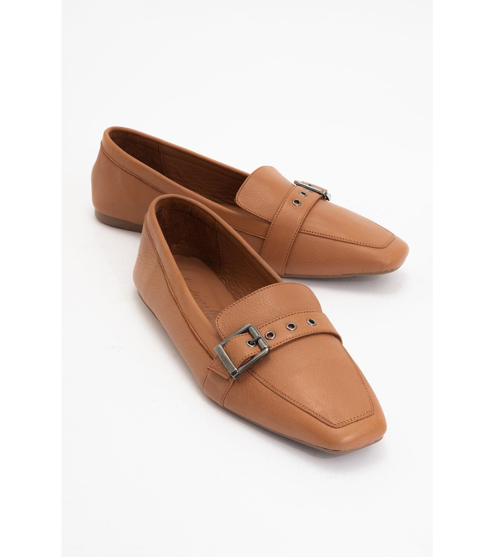 Forever & Always Shoes Women's Noir Leather Flat Loafers