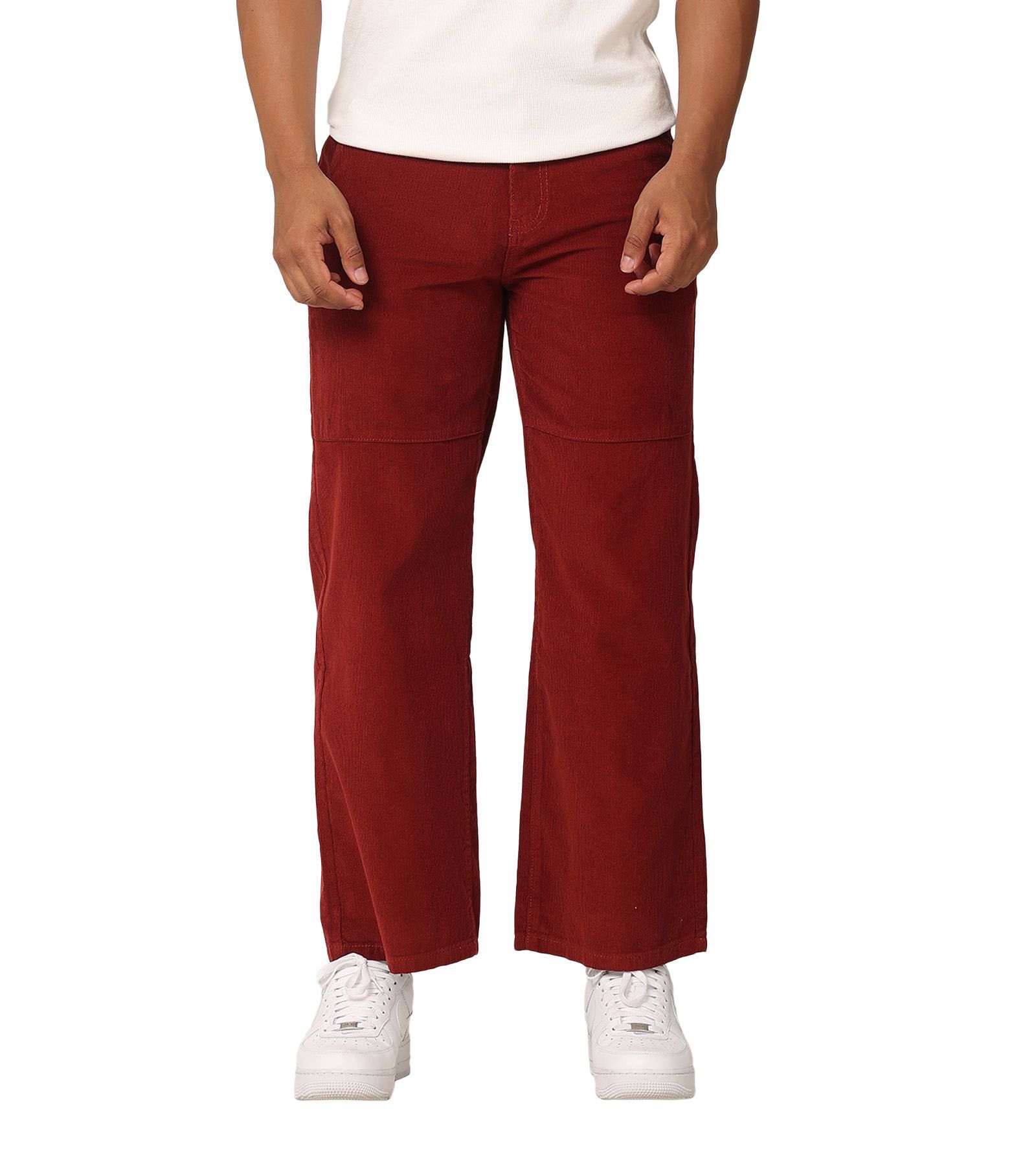 XXIII Men's Jante Corduroy Pants, Rust/Copper, XL