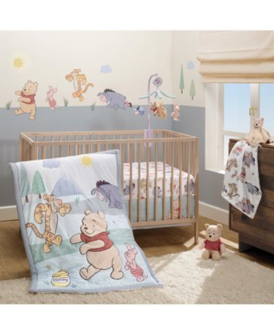 Bedtime Originals Disney Baby Winnie the Pooh and Friends комплект постельного белья для кроватки, 3 шт.