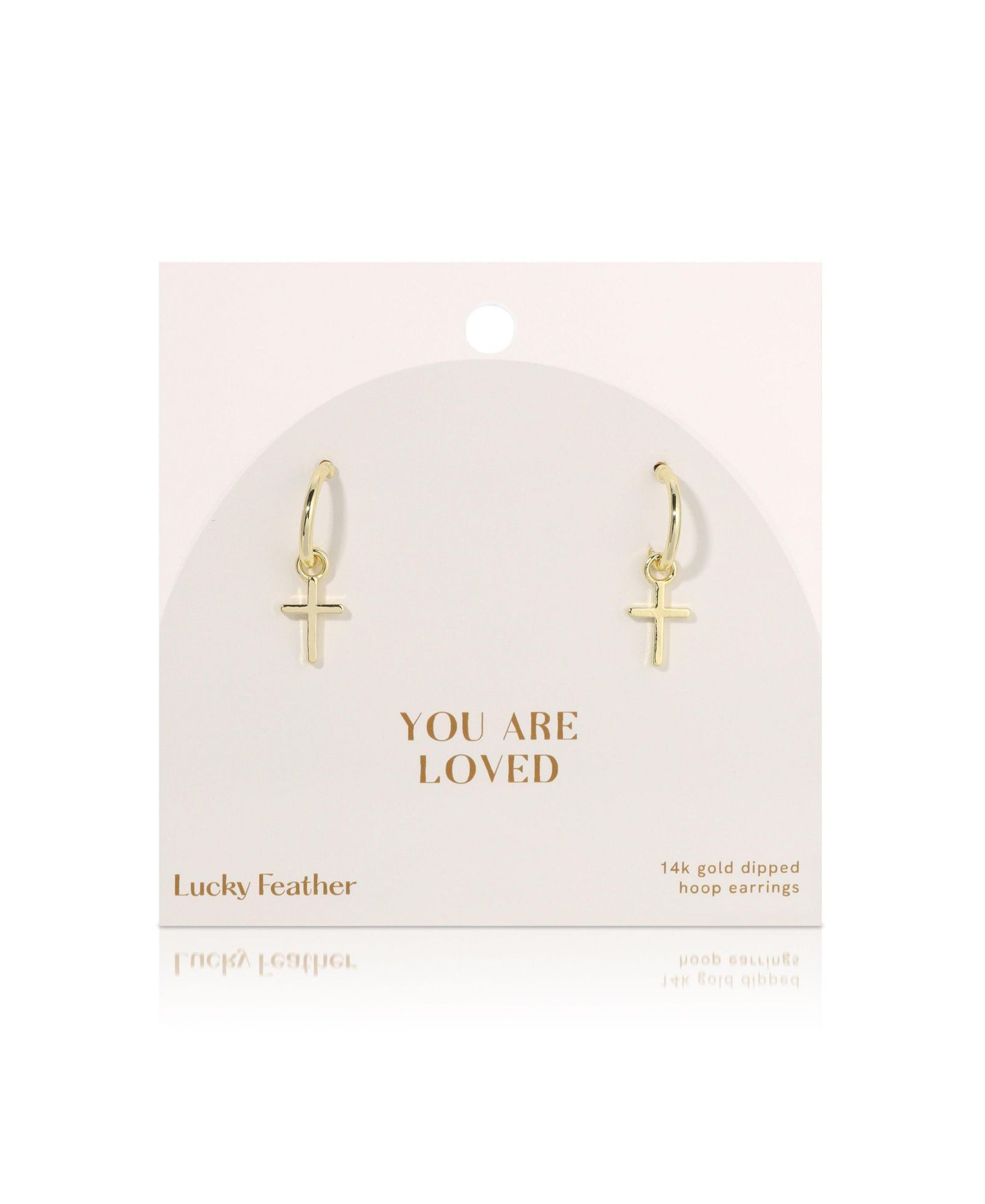 Lucky Feather серьги Faith Collection - You Are Loved