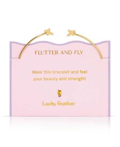 Lucky Feather Connection Cuff - Butterflies - Flutter and Fly