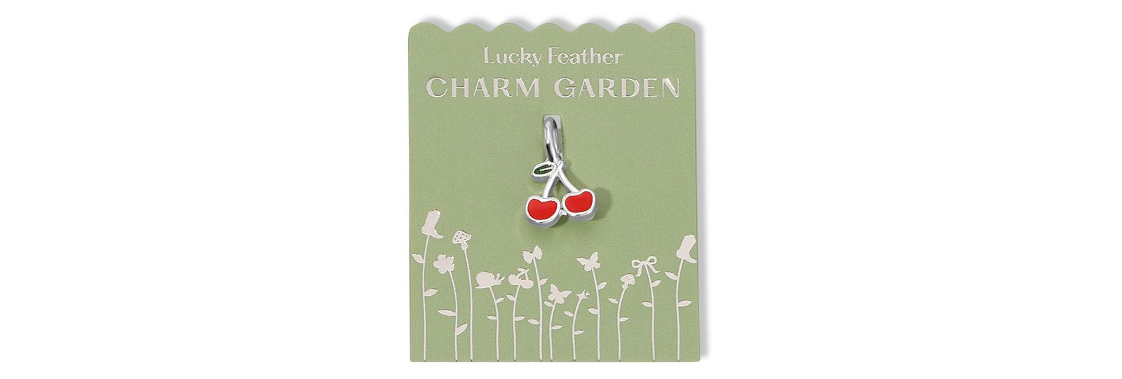 Lucky Feather Charm Garden - Cherry Charm подвеска