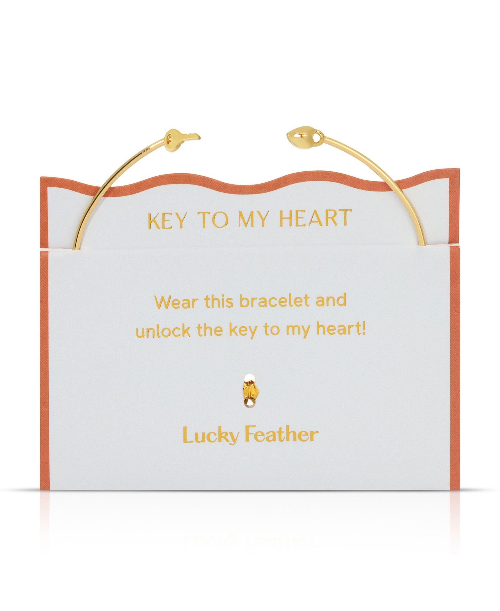 Браслет Lucky Feather Connection Cuff Lock and Key