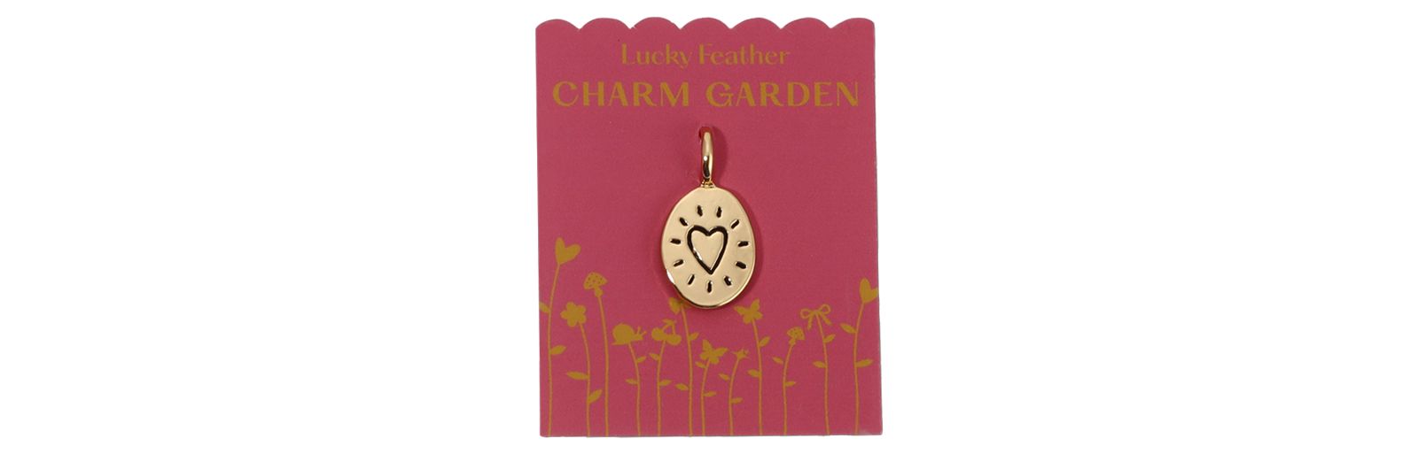 LUCKY FEATHER шарм для сада Lucky Feather Charm Garden - LOVE - Heart Spark