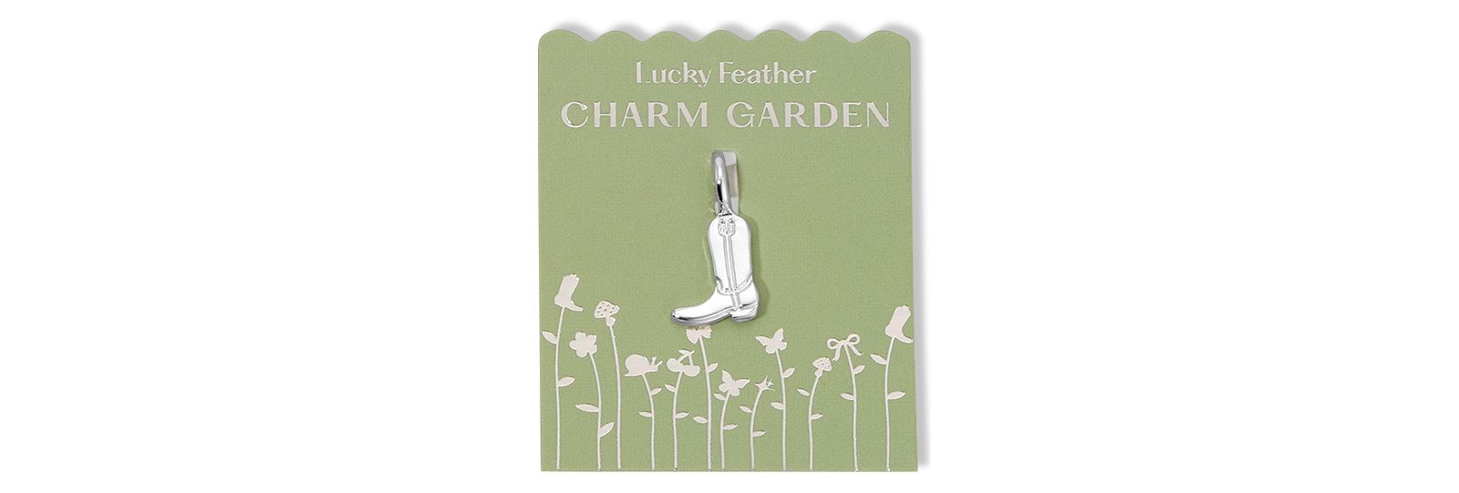 Брелок Lucky Feather Charm Garden Cowboy Boot