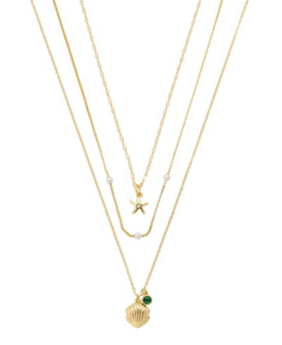 Набор многослойных колье Unwritten Cubic Zirconia Sea Life с кулоном