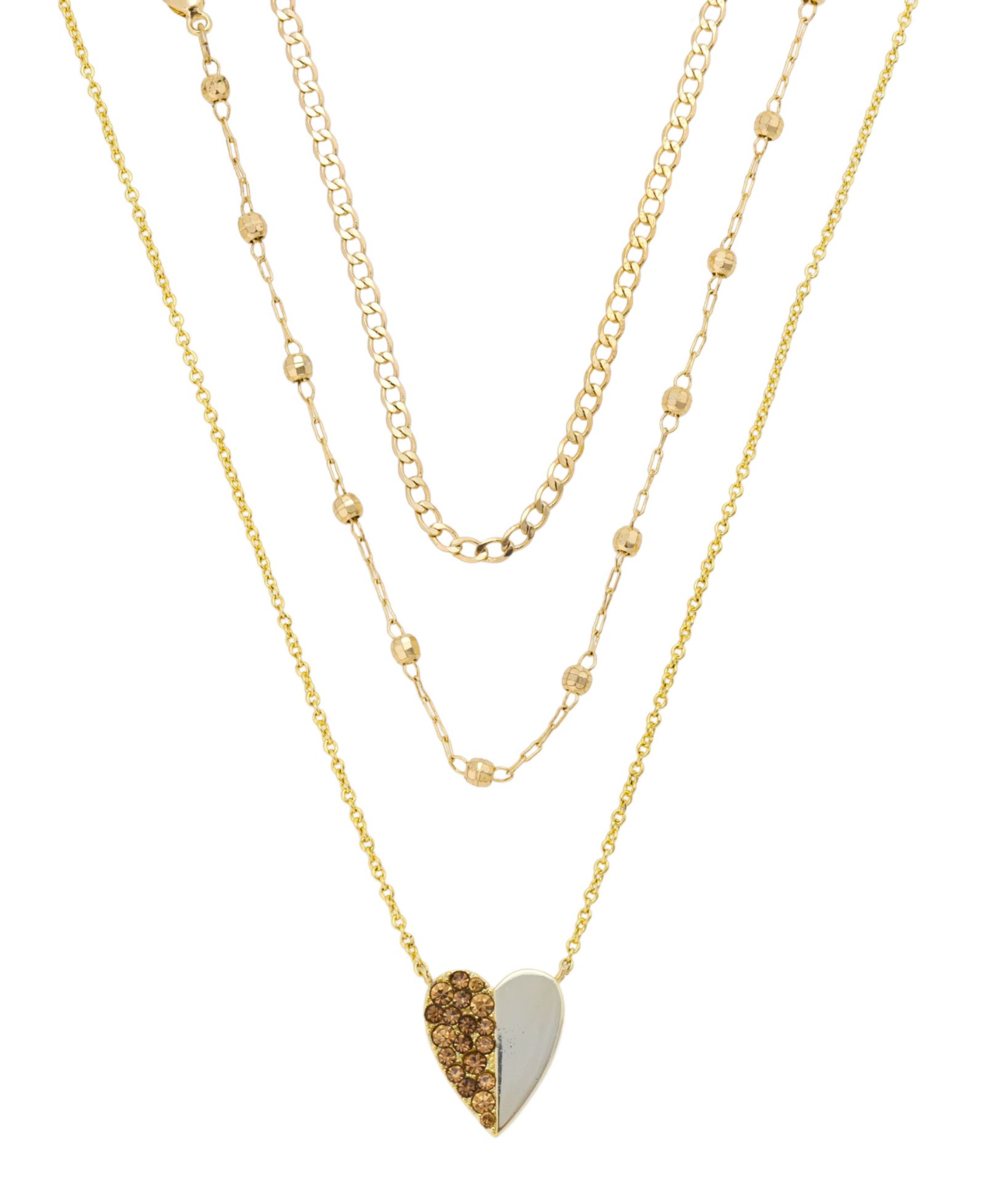 Набор ожерелий Unwritten Crystal Heart Pendant