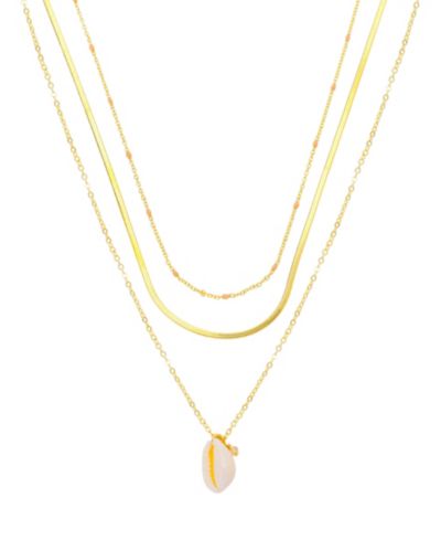 Набор многослойных ожерелий Unwritten Seashell Pendant