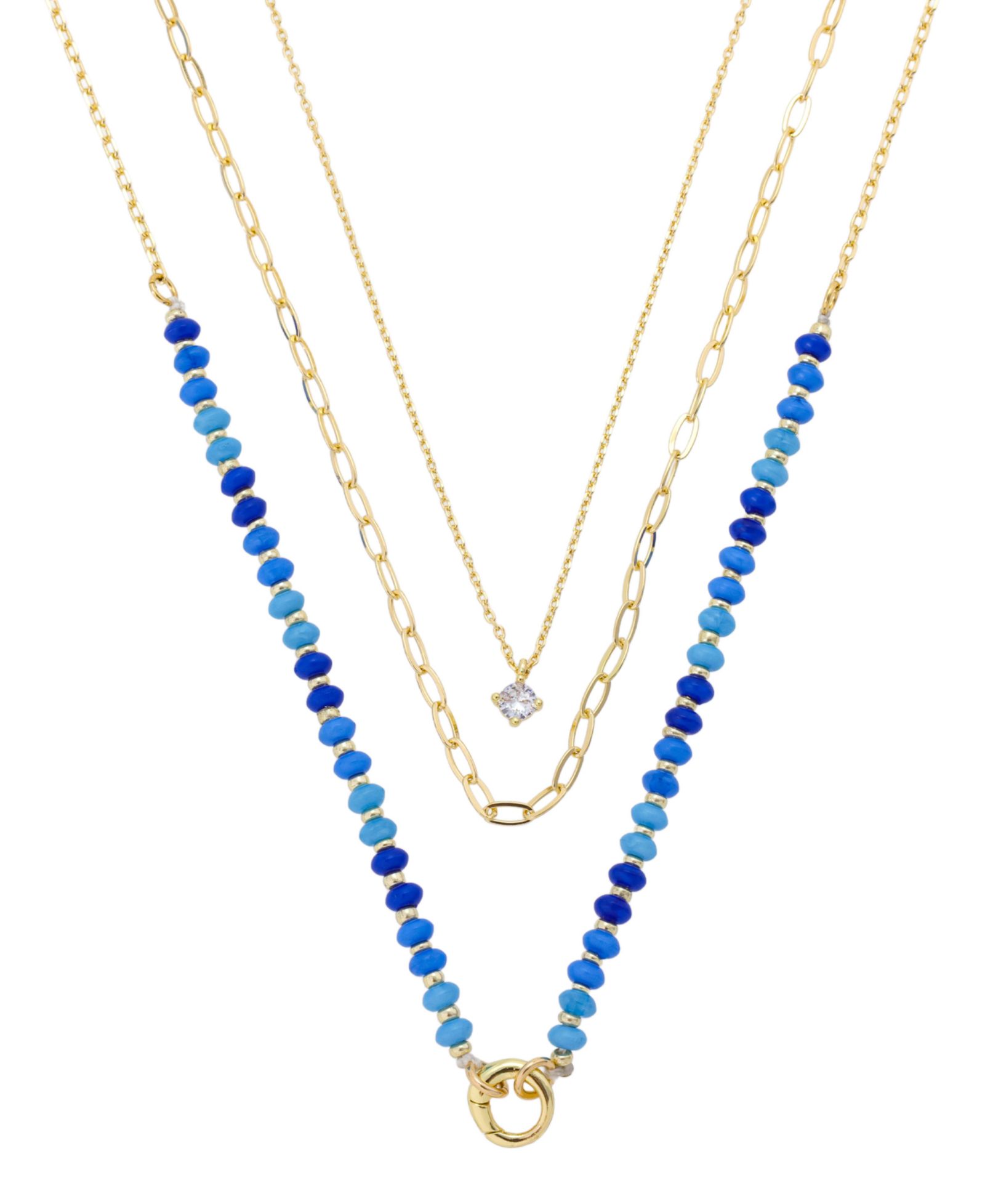 Набор многослойных ожерелий Unwritten Cubic Zirconia Beaded Layered Necklace Set