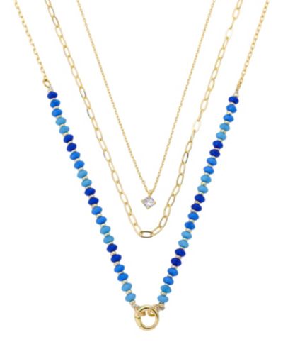 Набор многослойных ожерелий Unwritten Cubic Zirconia Beaded Layered Necklace Set
