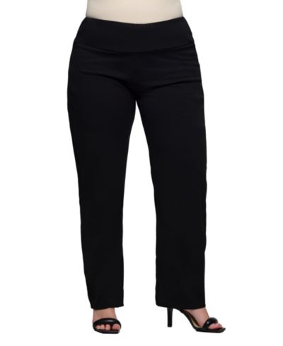 Женские брюки 24seven Comfort Apparel Plus Size Comfortable Stretch High Waist