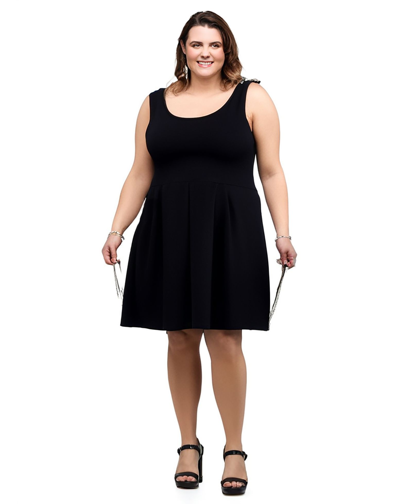 Женское платье Plus Size Sleeveless без рукавов с карманами от 24seven Comfort Apparel