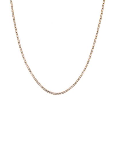 Классическое тонкое теннисное ожерелье by Adina Eden Silver Plated