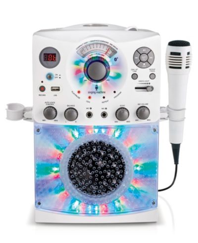 Singing Machine SML385UW Bluetooth LED караоке-система с диско-светом