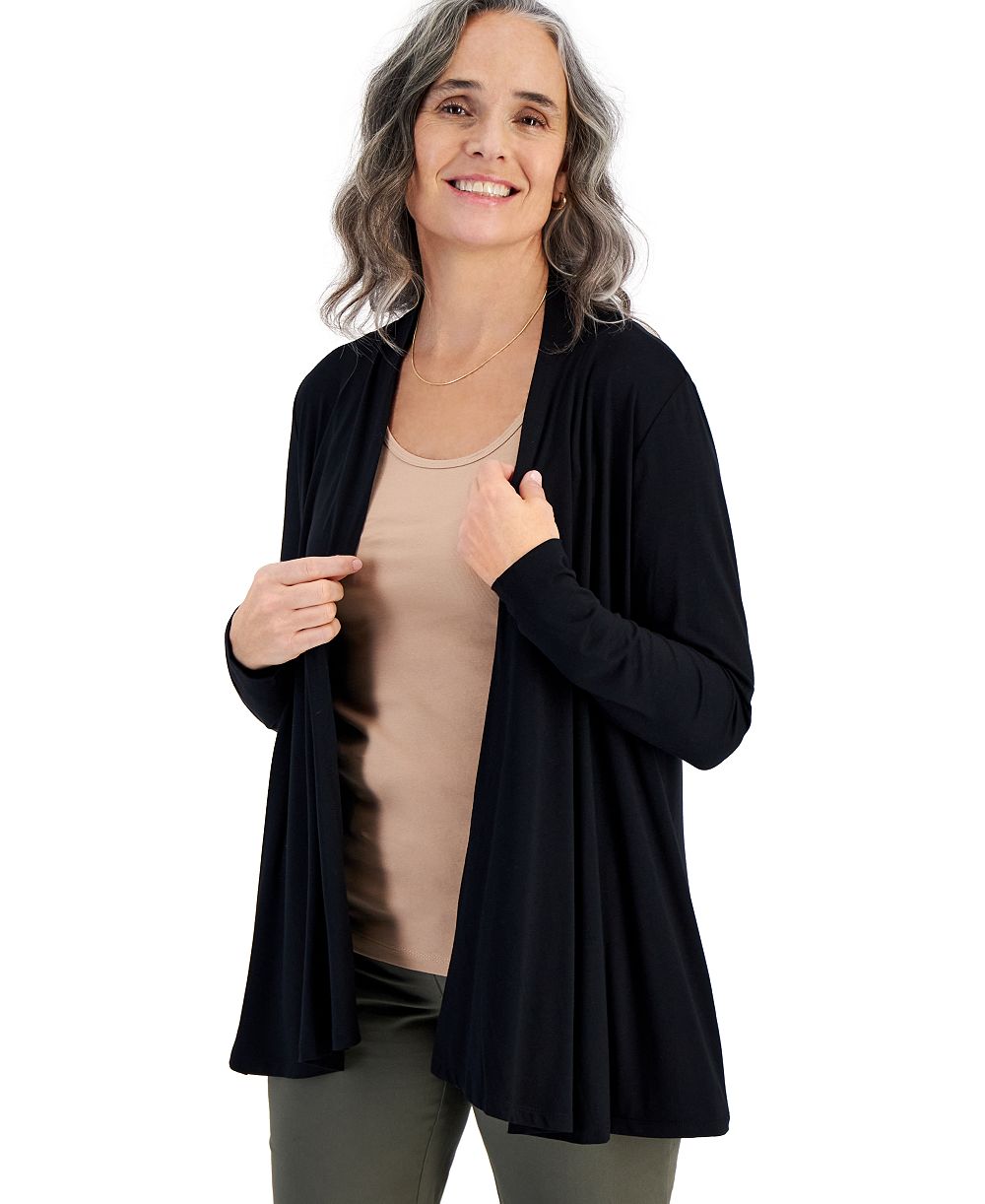 Женский кардиган Style & Co Petite Solid Open-Front