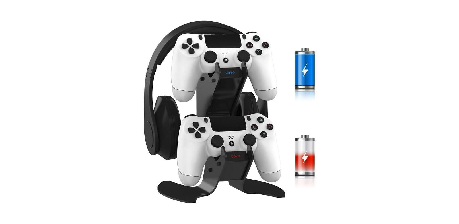 Nbcp PS4 Controller Charger Station Wired Dual-Charging Dock for PlayStation 4