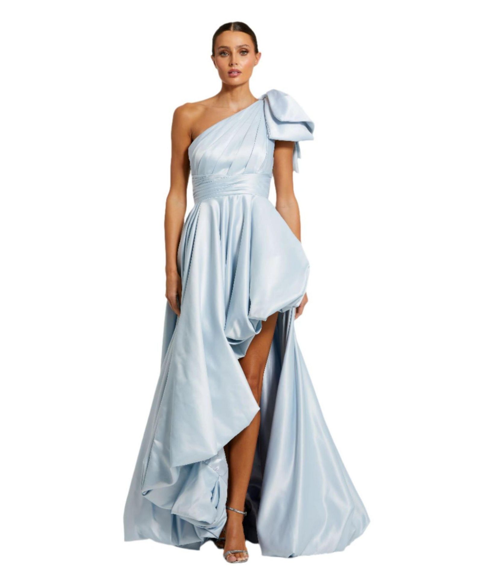 Вечернее платье Mac Duggal Women's Satin One Shoulder Bow Gown